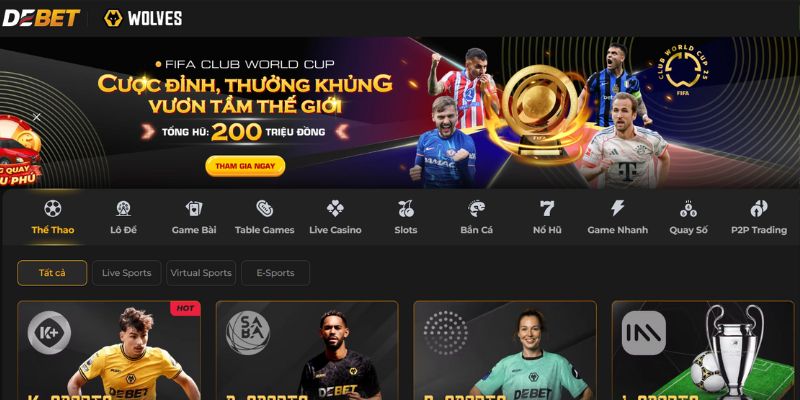 Đăng ký DEBET ngay hôm nay để nhận gói thưởng tân thủ trị giá đến 5 triệu đồng!