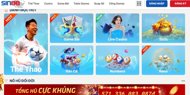 Thông tin đầy đủ về SIN88 - Nơi giải trí và trúng lớn